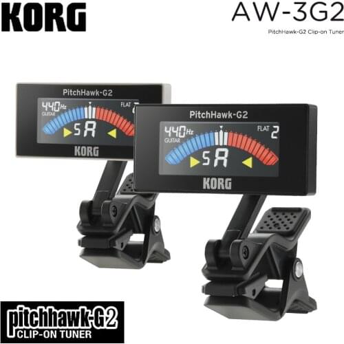 Korg Pitchhawk Clip On Guitar Tuner with Color LCD