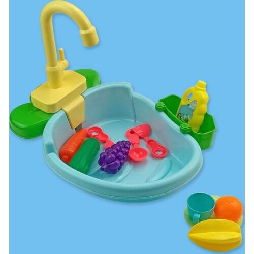 Children Wash Basin Bath Shower Bird Bathroom Tap Kitchen Set Play House Toy Premium ABS Material Bird Pet Creative Bathtub