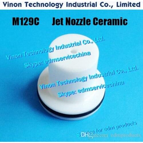 X054D826H07 edm Jet Nozzle Ø0.75mm M129C (Ceramic type) Upper for Mitsubishi SZ,SX,RA,FA,NA2400 machines X054-D826-H07,S458