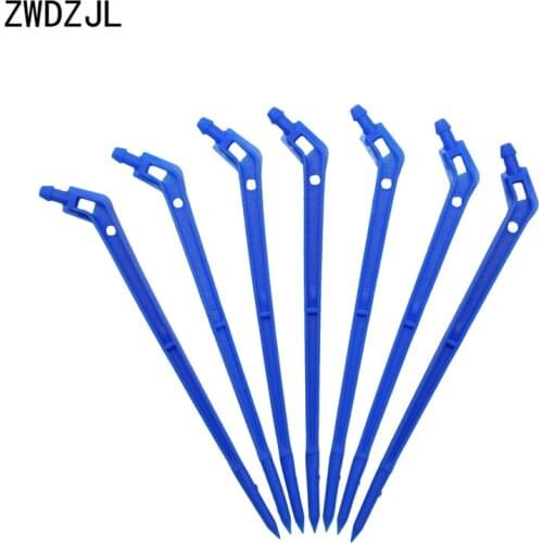 1/4 Arrow drip Emitter Curved Arrow Dripper Plants Bend Sprinklers Micro Irrigation System connectors for 4/7mm Hose 15pcs