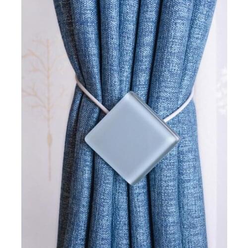2pcs/lot Simple Magnet Curtain Buckles Home Living Room Tiebacks Magnetic Buckle Holder Window Curtains Accessories Aviamentos