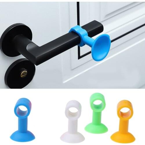 2pcs Anti-collision Silicone Doorknob Wall Mute Crash Pad Door Handle Silencer Anti-collision Silicone Doorknob Door Stopper