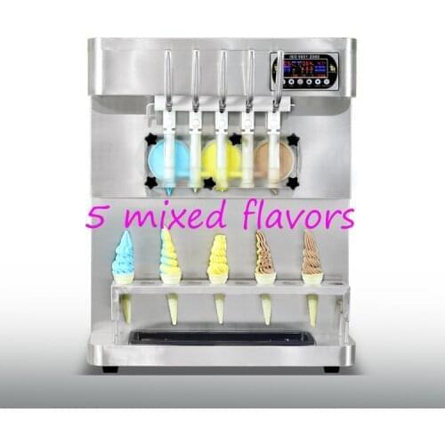 2021 Desktop5 flavors big size five taylor frozen yogurt ice cream machine soft serve for sale FREE CFR BY SEA