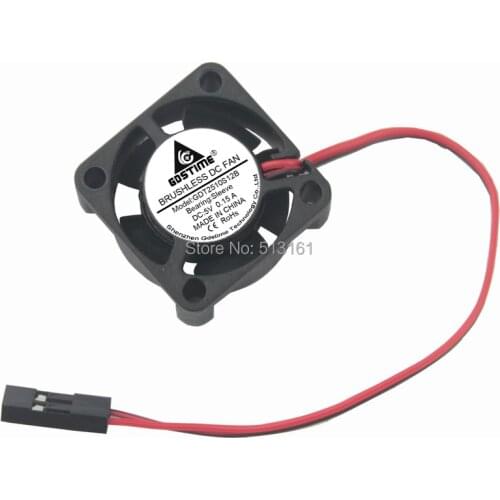5Pcs Gdstime 5V Mini Blushless DC Cooling Fan 2510 25mm 25x25x10mm Dupont Connector