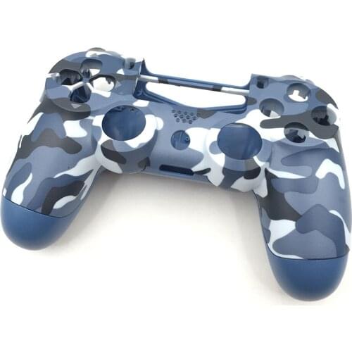 6PCS Camo Blue Matte For Playstation 4 PS4 JDS JDM-040 Controller Housing Shell Case Cover
