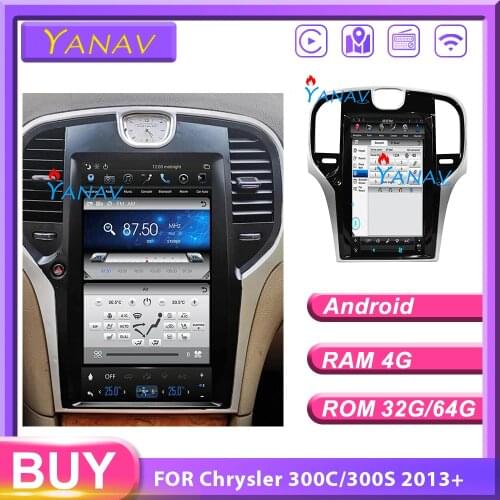 13.3'' car stereo Gps Navigation for Chrysler 300C 2013+ Car multimedia Vertical Screen Android car dvd player for Chrysler 300S