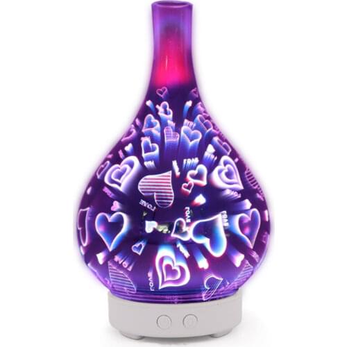 Mini Home Humidifier Gift Ultrasonic Creative Air Conditioning Aromatherapy Purification 3D Glass Humidifier