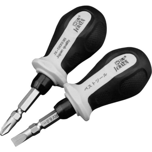 Double Headed Phillips Flat Screwdriver Magnetic Bits Anti-static Big Anti Slip Rubber Handle Professional Repair Tool Household