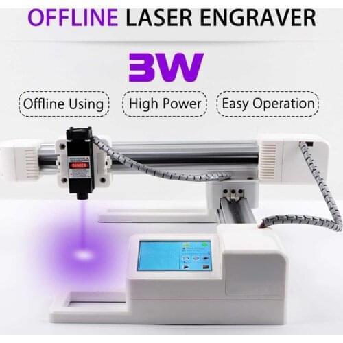 3000MW Wood Router Milling Machine 155MM*175MM Area CNC Engraving Machine Mini 3W laser Engraving Machine Carving Wood Tools