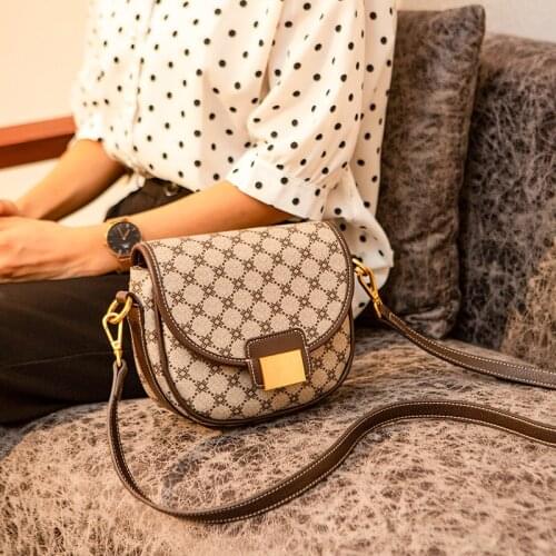 Classical Plaid Single Shoulder Bags for Women Luxury Designer Handbags Genuine Leather Purses and Handbags Bolsos Para Mujer