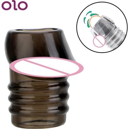 Foreskin Correction Penis Extender Rings Glans Protector Sleeve Ring Time Delay Cock Ring Male Chastity Device