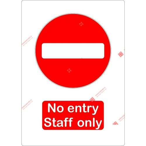 Creative PVC No Entry Staff Only Sticker Tor Geschaft Nur Fur Mitarbeiter Car Decal Decoration Laptop