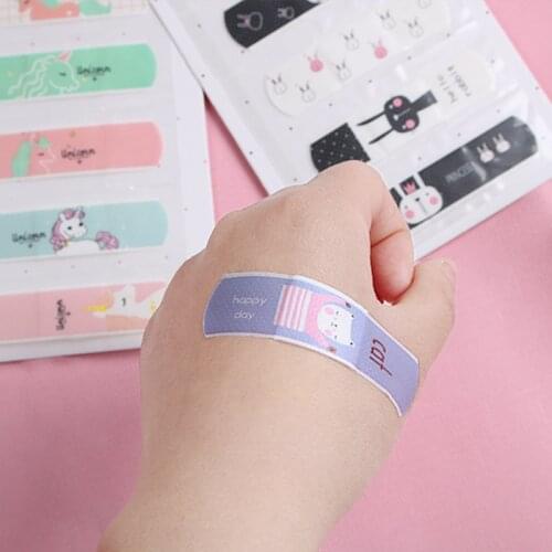 Cartoon Bandages 5pcs Waterproof Adhesive Bandages Wound Plaster First Aid Hemostasis Sterile Stickers For Children