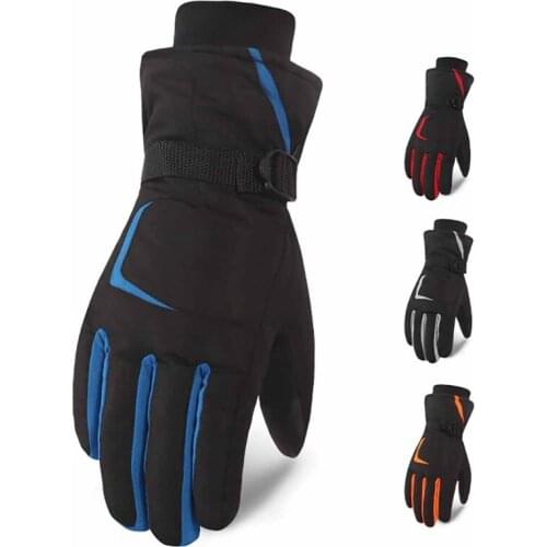 Skiing Gloves Full Finger Thick Touch Screen Water Resistant Windproof Thermal Handwear Outdoor Cycling Waterproof Ski Gloves