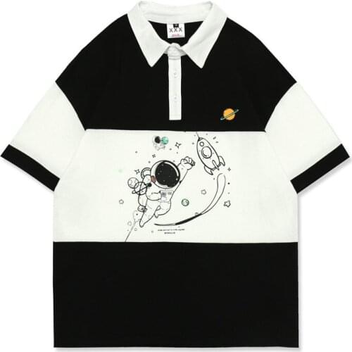 2020 New Arrival Sale Breathable Character Preppy Contrast Color Men Polo Shirt Summer Sleeve T-shirt Pure Cotton College Style