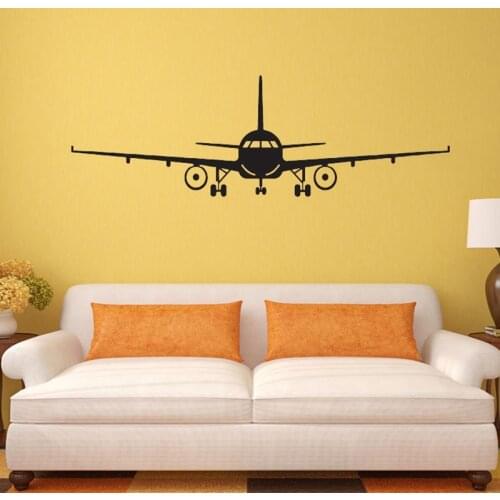Airplane Pattern poster Wall Sticker PVC Home Decoration Pegatinas De Pared Mural Arts 4 size CP0447