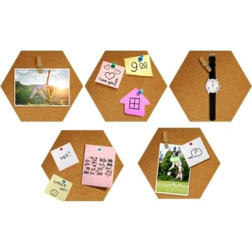Nordic Style Message Wood Frame Bulletin Cork Board Home Hexagonal Square Circle Photo Wall Decor Office Home Decoration
