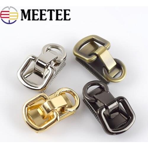 4/10pcs Meetee O D Ring Metal Buckles for Handbag Chain Bag Hanging Hook Hardware Bags Part Decoration Accessories