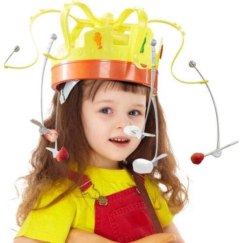 Child Family Party Funny Adventure Hat Creative and Unique Decompression Toys Novelty Interactive Game Crown Food Game Toys