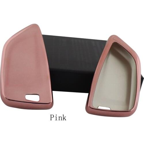 Pink Protective TPU key Case Shell Cover for BMW X1 X4 X5 X6 2 M Series