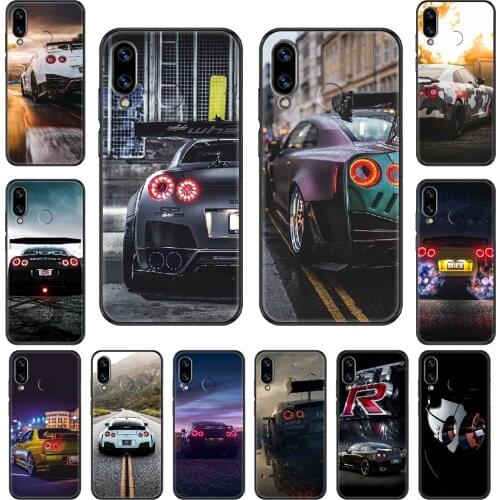Sport GTR Car Phone case For Huawei Honor Mate 5 7 8 9 10 20 i A X Lite Pro black pretty cover soft Etui art bumper 3D funda