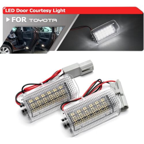 For Toyota Land Cruiser Prado 150 Crown Aurion 4Runner Kluger Camry Venza Estima Corolla SMD Led Door Courtesy Footwell Lights