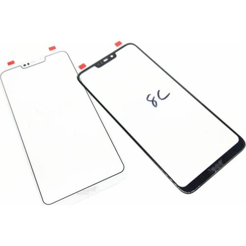Honor8C Outer Screen For Huawei Honor 8C Front Touch Panel LCD Display Out Glass Cover Lens Phone Repair Replace Parts