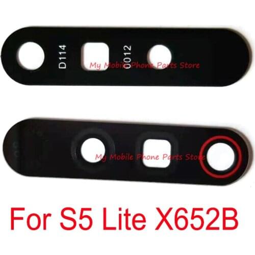 Rear Back Camera Glass Lens Cover For Infinix S5 Lite X652B Back Camera Lens Glass With Glue Sticker Replacement Parts