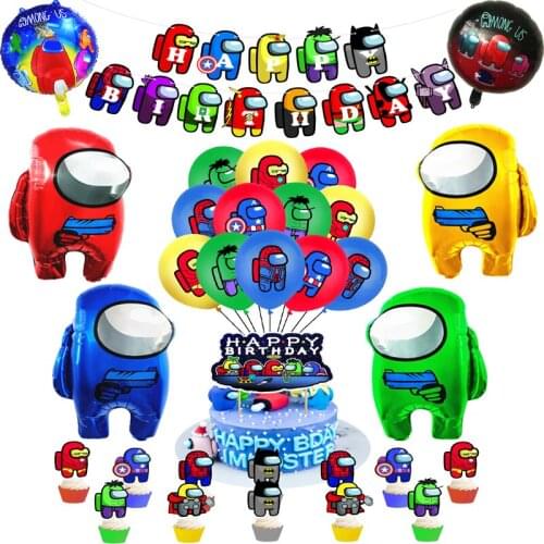 1set Bat Foil Helium Balloons Black Yellow Latex Ballons Happy Birthday Banner Game Theme Party Decorations Kids Toy Boy Globos