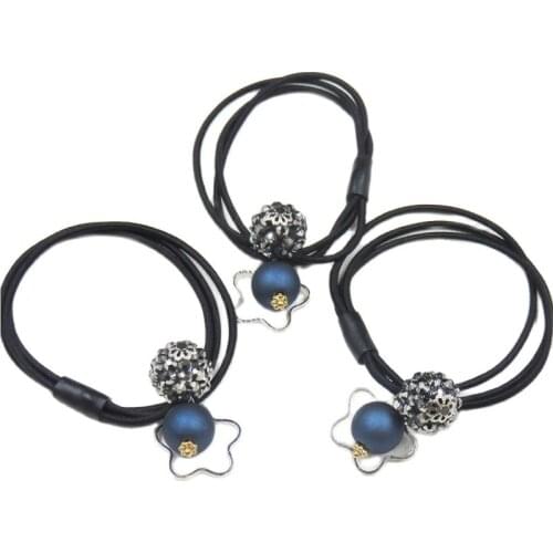10PCS/LOT Creative Navy Balls Star Elastic Hair Bands For Girls Bohemian Scrunchy Fashion Kids Hair Accessories For Women 2018