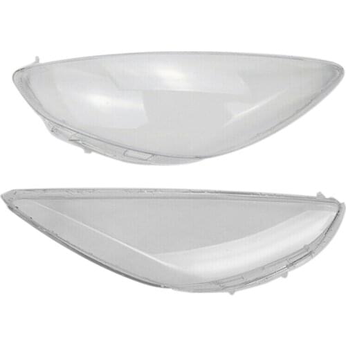 2PCS Car Headlight Shell Lamp Shade Transparent Cover Headlight Lens Cover for Mazda 2 2007-2012, Left & Right