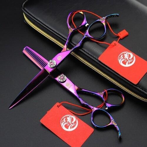 6inch LEFT HAND Thinning Straight Cutting Scissor Professional Handle Hairdressing Style Tool Barber Shop Clipper Shear