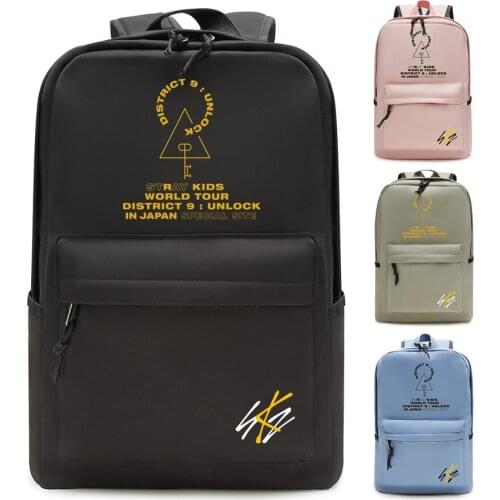 Kpop Stray Kids Backpack Teens Schoolbag Fashion Cute Large Capacity Backpack Travel Bag