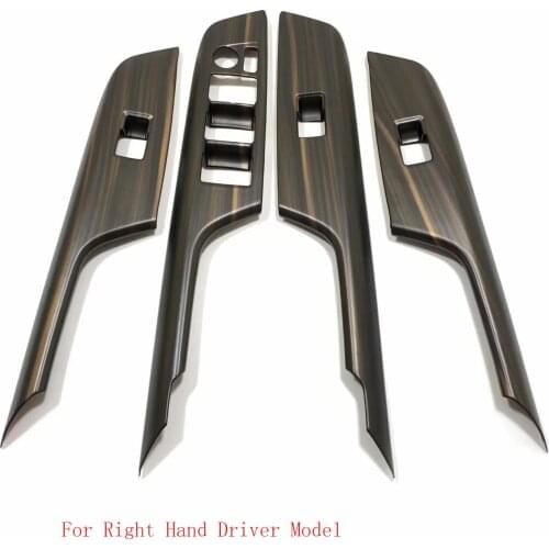 For Toyota Harrier Venza 2020 2021 Interior Car Window Switch Adjustment Knob Panel Cover Trim Stickers Strips Garnish Styling