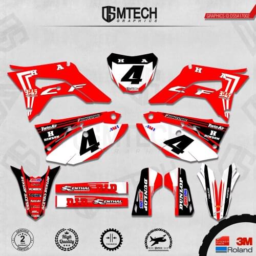DSMTECH Customized Team Graphics Backgrounds Decals 3M Custom Stickers For 2018-2020 CRF250R 2017 2018 2019-2020 CRF450R 002