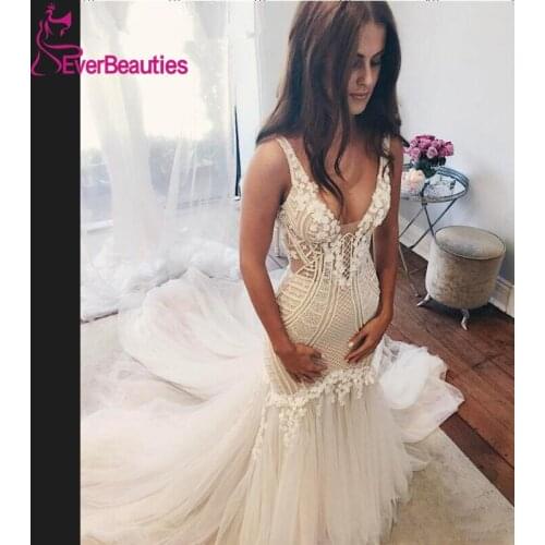EVERBEAUTIES Wedding Dresses With A Train