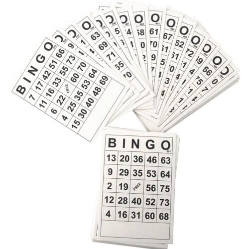Fun Card Game Classic Bingo Paper Card Sheet Classic Bingo Cards Fun Games For Adults And Kids Family Party Games