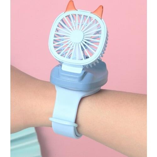 TT Watch Little Fan Mini Portable Mute USB Wrist Electric Fan Small Student Portable Handheld Electric Fan