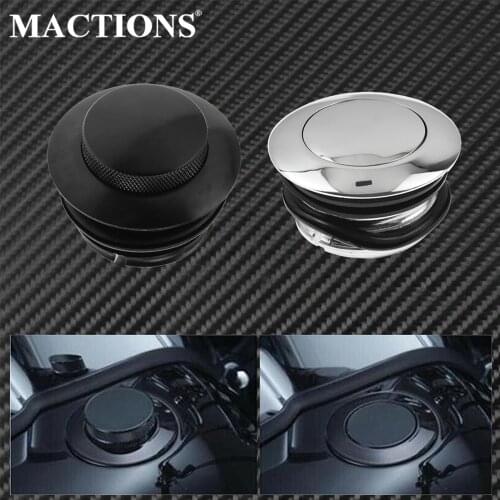 Motorcycle Pop Up Gas Cap Right Hand Thread Reservoir Fuel Tank Cap For Harley Sportster XL Touring Electra Glide Dyna Softail