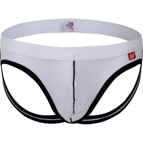 Mens Low Waist Sexy Underwear Breathable Double Butt Hip Underwear Seamless Sexy Gay Men Underwear Thong Men Jockstrap G Strin