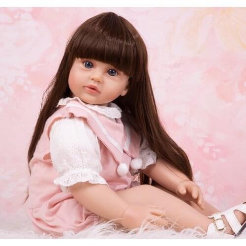 Super 24 Inch Doll Original Reborn Dolls 60 cm Lifelike Cloth Body Realistic Princess Girl Baby Doll For Kid Birthday Xmas Gifts