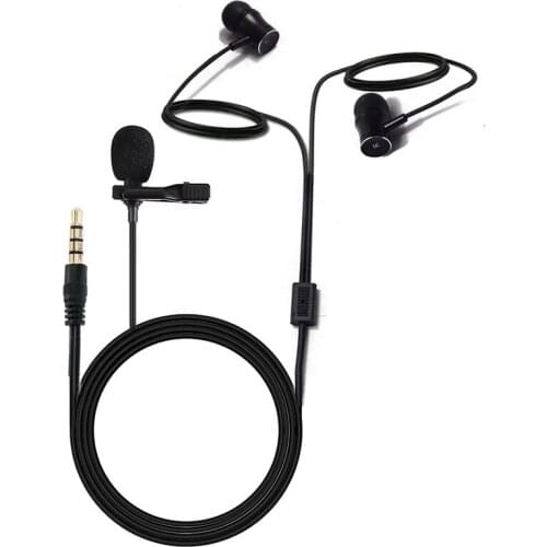 Hot-Lavalier Microphone Comes With Integrated Headphone To Filter Noise, High-Definition Noise Reduction, For Live Tik Tok