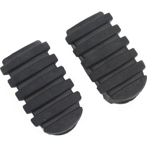 Footrest Rubber Foot Pegs Footrest Rubber Cover For HONDA CRF1000L Africa Twin Motorcycle Black