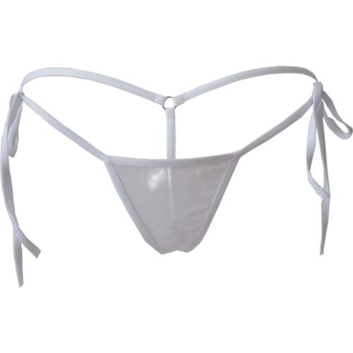 Sexy lingerie femme underwear women panties ropa interior femenina tanga thong Netting transparent String Frenulum Adjustable