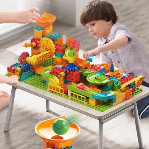 Big Building Blocks Sets For Kids 210pcs Gear Mechanical Building Blocks With Storage Box Plastic Puzzle Sets Educational Toys