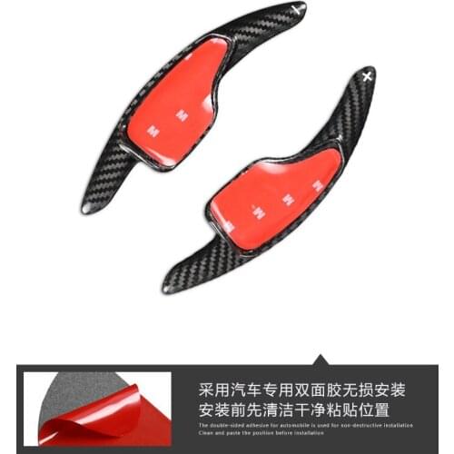 Carbon Fiber Car Steering Wheel Paddle Shifter Shift Extension For Chevrolet Camaro Chevy Camaro 2016-19 Accessories