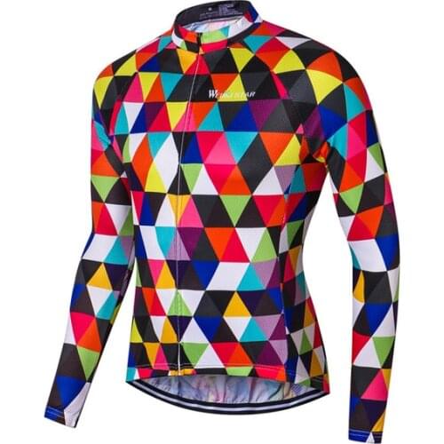 Weimostar Cycling Jersey Long Sleeve Autumn Downhill Cycling Clothing Breathable MTB Bike Jersey Quick Dry Bicycle Jersey Jacket