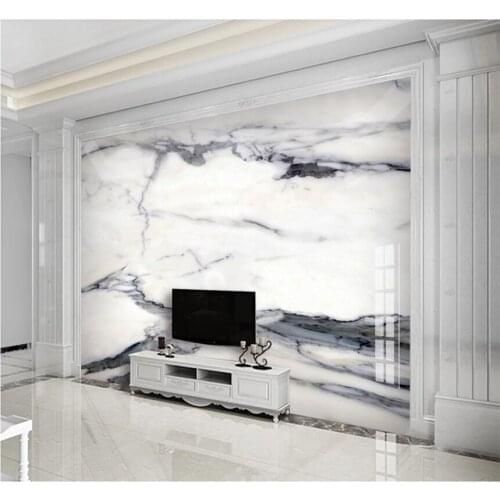 Xuesu Marbling background wall grey space custom large wallpaper mural 8D waterproof material