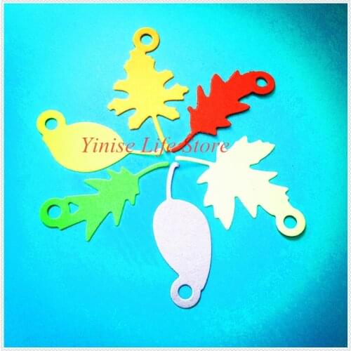 YINISE Metal Cutting Dies For Scrapbooking Stencils LEAVES TAG DIY Album Cards Decoration Embossing Folder Die CUT Cuts Template