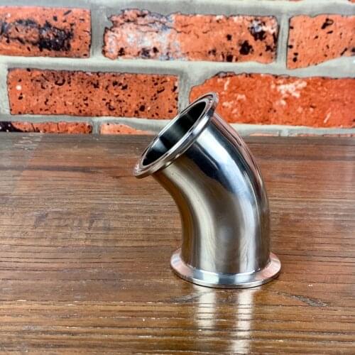 Clamp 2" OD64mm Elbow 45 degree , Stainless steel 304